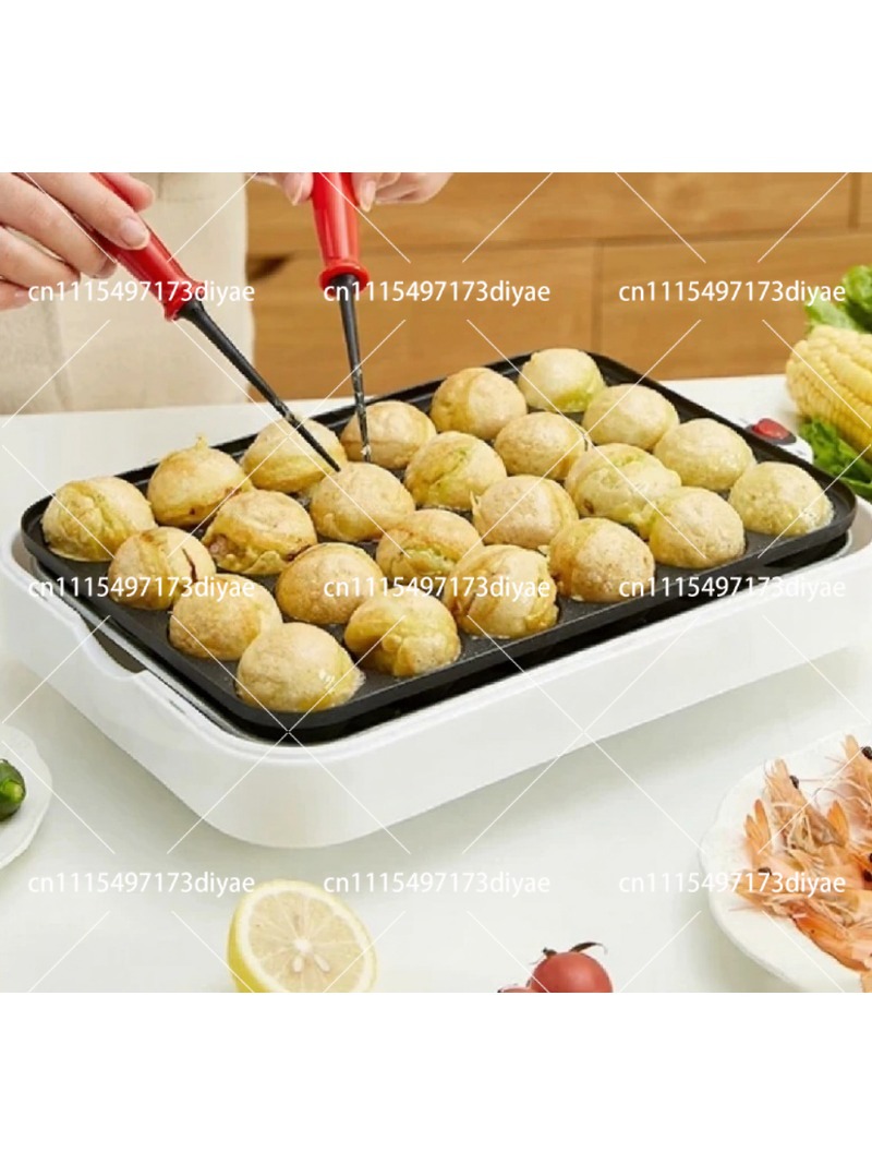 Takoyaki Grill Plate - เครื่องทำทาโกะยากิเชิงพาณิชย์ เครื่องทำทาโกะยากิขนาดเล็กสำหรับใช้ในบ้าน แผ่นย่างบาร์บีคิวแบบไม่ติดกระทะ
