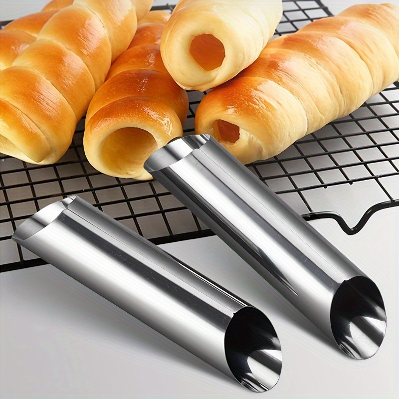 Danish Pancake Pan - แม่พิมพ์แคนโนลี สแตนเลส ไม่ติดกระทะ สำหรับทำครีมฮอร์น ขนมเดนิช ครัวซองต์
