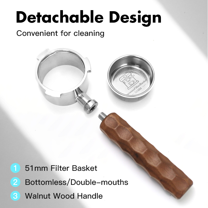 51 มม.Coffee Bottomless Portaf - Delonghi Espresso Magnifica บทวิจารณ์และราคา