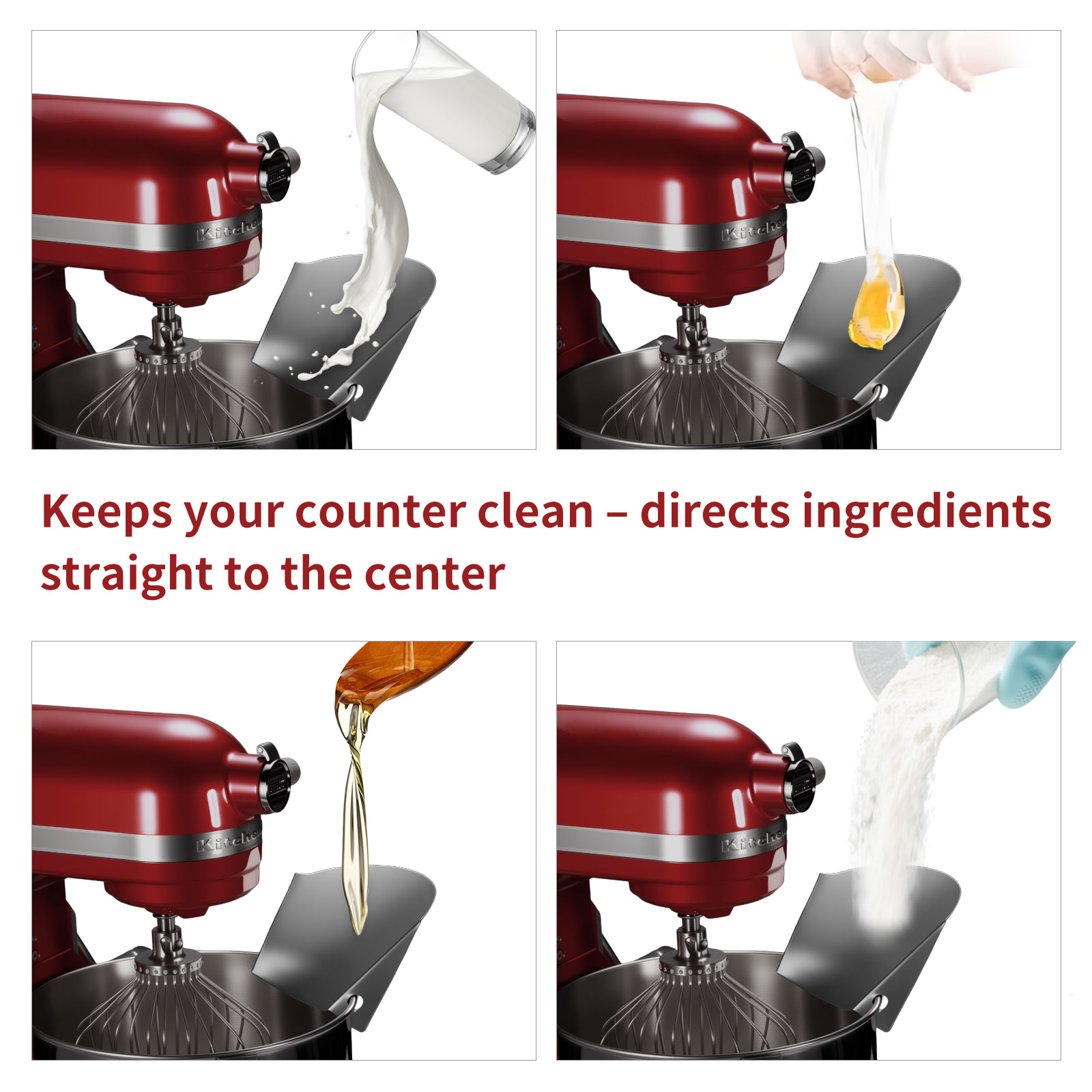 ที่กันหกของเหลวสแตนเลส 1 ชิ้น  - Kitchenaid Mixer Hand Mixer บทวิจารณ์และราคา